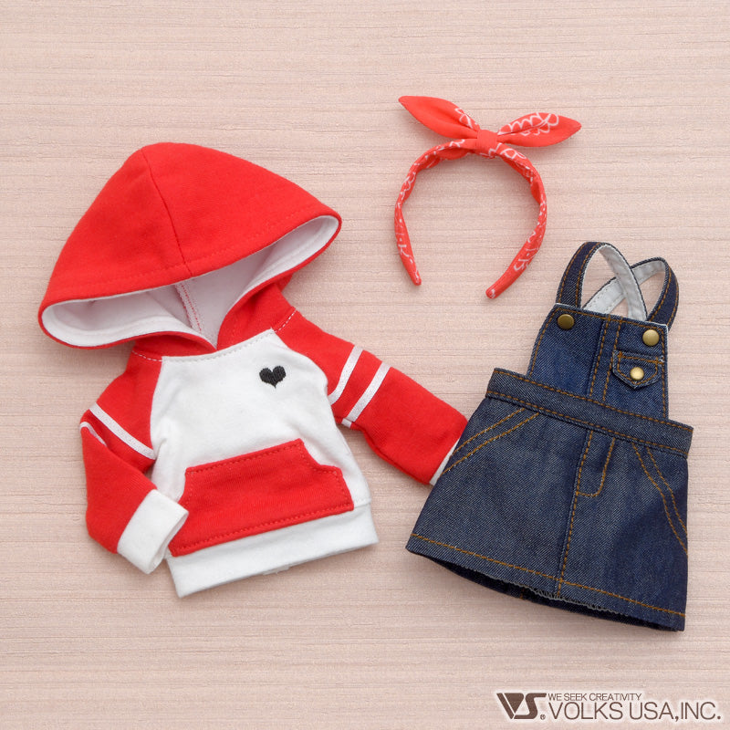 Hoodie & Overall Skirt Set / Chibi - Image 4