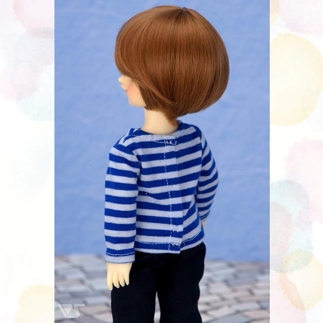 Long Sleeve T-shirt / Chibi (Blue Stripes) - Image 4