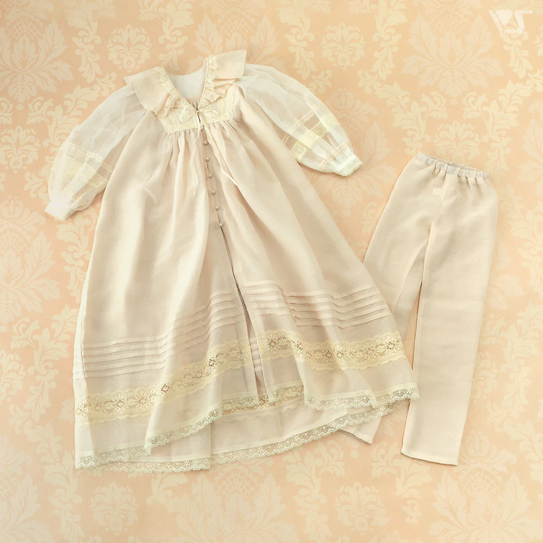 Ruffled Collar Long Blouse Set - Image 8