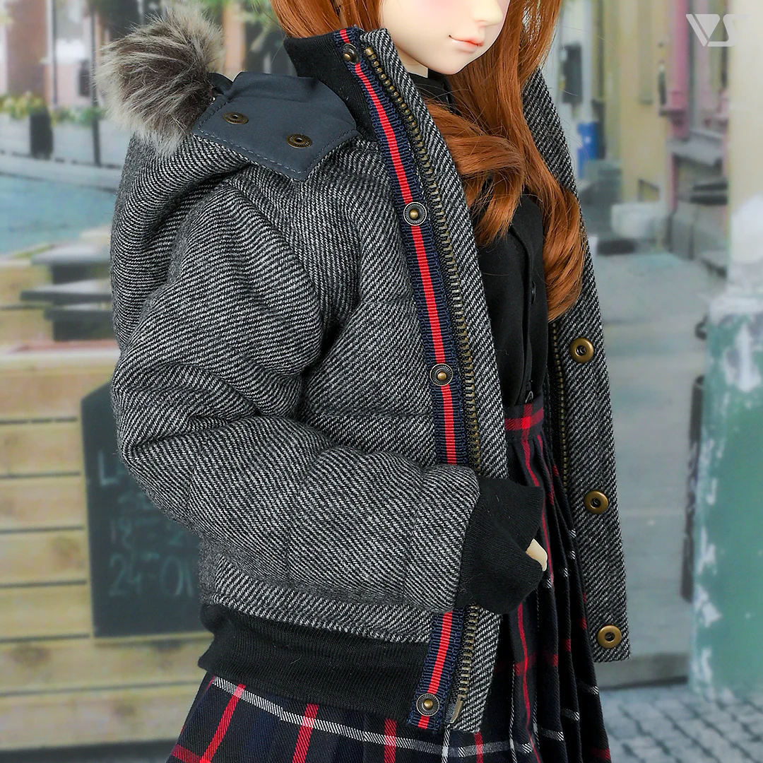 Oversized Down Jacket (Gray) - Image 5