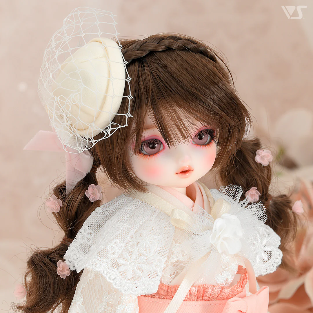 Cocktail Hat & Detachable Lace Collar Set / Chibi (White) - Image 2