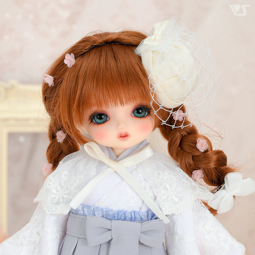 Cocktail Hat & Detachable Lace Collar Set / Chibi (White) - Image 3